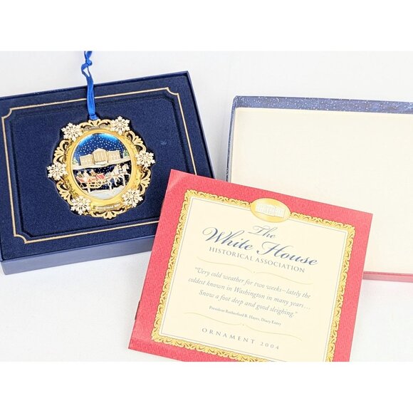 2004 Official White House Oval Ornament USA Historical Holiday Collectible - Picture 8 of 9